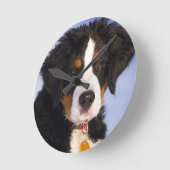 Bernese Mountain Dog Puppy Wall klok (Hoek)