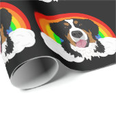 Bernese Mountain Dog Rainbow Cadeaupapier (Rol Hoek)