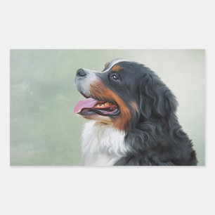 Bernese Mountain Dog Rechthoekige Sticker