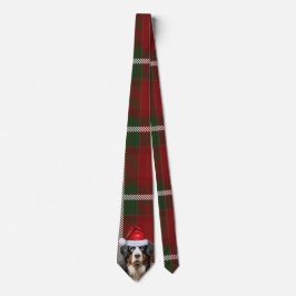 Bernese Mountain Dog Red Green met kerstmis Stropdas