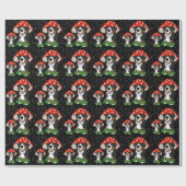 Bernese Mountain Dog Red Mushroom Pet Cadeaupapier (Vlak)
