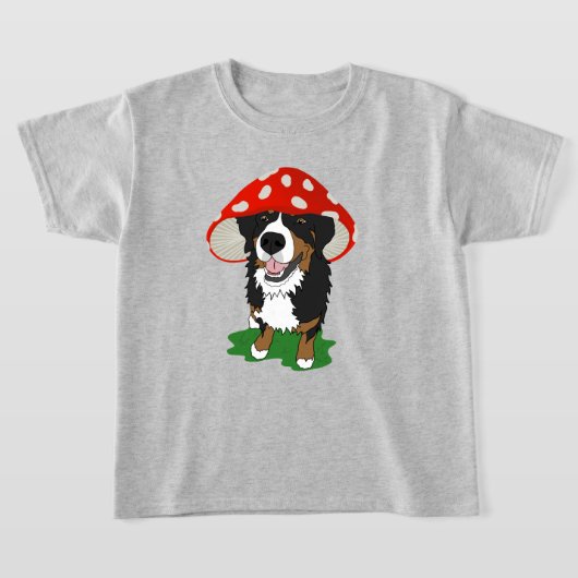 Bernese Mountain Dog Red Mushroom Pet T-shirt (Laagn)