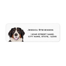 Bernese Mountain Dog Retouradreslabel Etiket