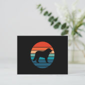 Bernese Mountain Dog  Retro Briefkaart (Staand voorkant)