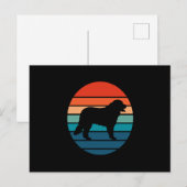 Bernese Mountain Dog  Retro Briefkaart (Voorkant / Achterkant)