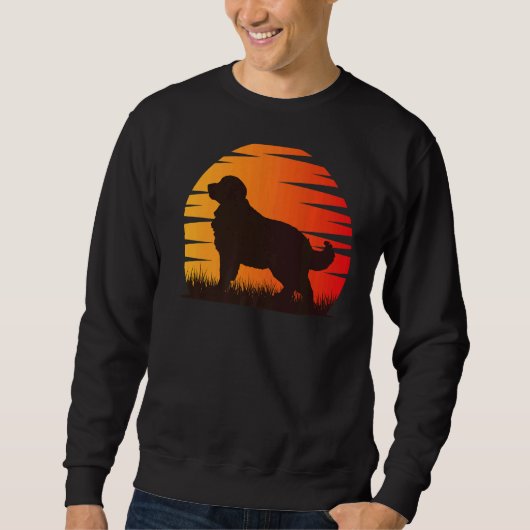 Bernese Mountain Dog Retro Trui (Voorkant)