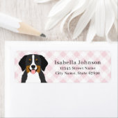 Bernese Mountain Dog Return-adreslabels Etiket (Insitu)