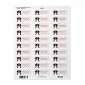 Bernese Mountain Dog Return-adreslabels Etiket (Full Sheet)