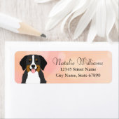 Bernese Mountain Dog Return-adreslabels Etiket (Insitu)