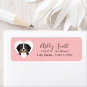 Bernese Mountain Dog Return-adreslabels Etiket (Insitu)