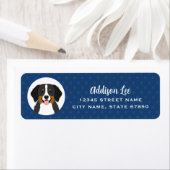 Bernese Mountain Dog Return-adreslabels Etiket (Insitu)