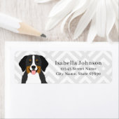 Bernese Mountain Dog Return-adreslabels Etiket (Insitu)