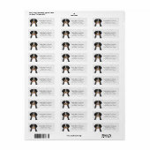Bernese Mountain Dog Return-adreslabels Etiket (Full Sheet)