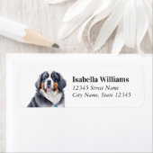 Bernese Mountain Dog Return-adreslabels Etiket (Insitu)