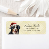 Bernese Mountain Dog Return-adreslabels Etiket (Insitu)