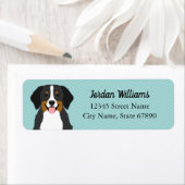 Bernese Mountain Dog Return-adreslabels Etiket (Insitu)