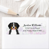 Bernese Mountain Dog Return-adreslabels Etiket (Insitu)