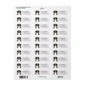 Bernese Mountain Dog Return-adreslabels Etiket (Full Sheet)