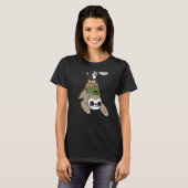 Bernese Mountain Dog Riding Sloth Tortoise T-shirt (Voorkant volledig)
