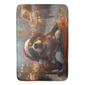 Bernese Mountain Dog Roller Coaster Kerstmis  Badmat (Voorkant Verticaal)