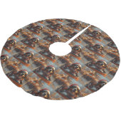 Bernese Mountain Dog Roller Coaster Kerstmis Kerstboom Rok (Gekanteld)