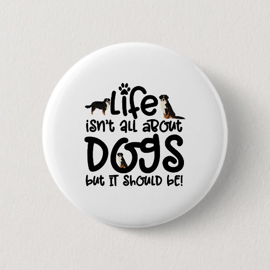 Bernese Mountain Dog Ronde Button 5,7 Cm (Voorkant)