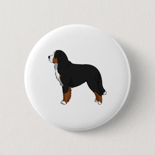 Bernese Mountain Dog Ronde Button 5,7 Cm (Voorkant)