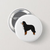 Bernese Mountain Dog Ronde Button 5,7 Cm (Voorkant /achterkant)