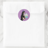 Bernese Mountain Dog Ronde Sticker (Tas)