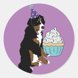 Bernese Mountain Dog Ronde Sticker