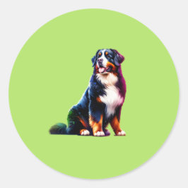 Bernese Mountain Dog Ronde Sticker