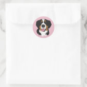 Bernese Mountain Dog Ronde Sticker (Tas)