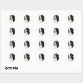 Bernese Mountain Dog Ronde Sticker (Vel)