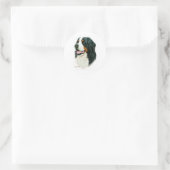 Bernese Mountain Dog Ronde Sticker (Tas)