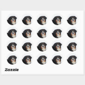  Bernese Mountain Dog Ronde Sticker (Vel)