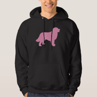Bernese Mountain Dog (roze silhouet) Hoodie