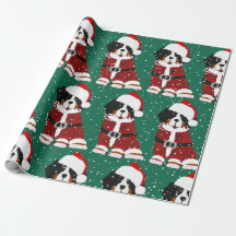 Bernese Mountain Dog Santa Paws
