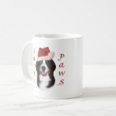 Bernese Mountain Dog Santa Paws Koffiemok (Voorkant links)