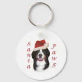 Bernese Mountain Dog Santa Paws Sleutelhanger (Achterkant)