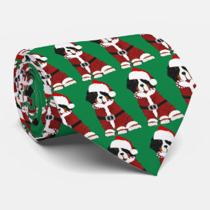 Bernese Mountain Dog Santa Paws Stropdas