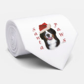 Bernese Mountain Dog Santa Paws Stropdas (Opgerold)