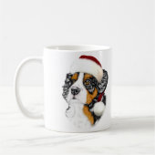 Bernese Mountain Dog Santa Pup Koffiemok (Links)