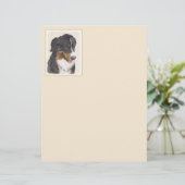 Bernese Mountain Dog-schilderij - Original Dog Art (Staand voorkant)