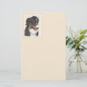 Bernese Mountain Dog-schilderij - Original Dog Art (Staand voorkant)