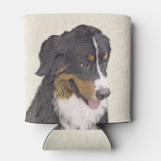 Bernese Mountain Dog-schilderij - Original Dog Art Blikjeskoeler (Achterkant)