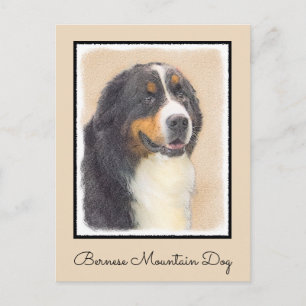 Bernese Mountain Dog-schilderij - Original Dog Art Briefkaart