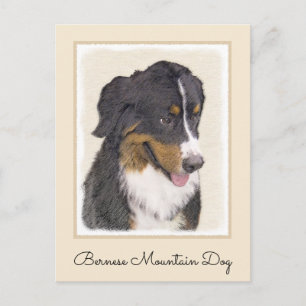 Bernese Mountain Dog-schilderij - Original Dog Art Briefkaart