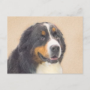 Bernese Mountain Dog-schilderij - Original Dog Art Briefkaart