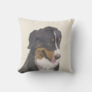 Bernese Mountain Dog-schilderij - Original Dog Art Buitenkussen