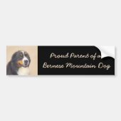Bernese Mountain Dog-schilderij - Original Dog Art Bumpersticker (Voorkant)